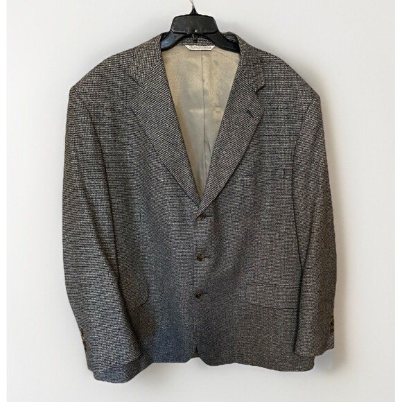Stafford Options Blazer Men's Sz 50R Tweed Lambs Wool Sportcoat Jacket Blazer - Picture 1 of 16